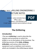 PENG 305 LECTURE NOTES ON DRILLSTRING COMPONENTS