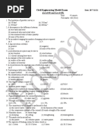 Civil Engineering Model Exam: (Level-04 and Level-05)