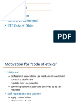 Last Lecture: - Professionalism - Traits of A Professional - IEEE Code of Ethics