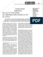 Caducidad de los instrumentos en las actuaciones de urbanización. Ángel Cabral González-Sicilia. Abril 2009