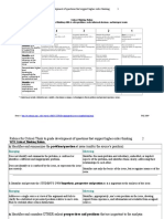 Rubrics For Critical Think To Guide Development of Questions That Support Higher Order Thinking 1