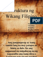 Estruktura NG Wikang Filipino