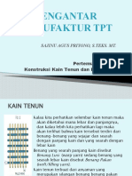 Pertemuan Ke 6 - Konstruksi Kain Tenun & Kain Rajut