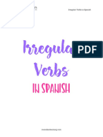 Irregular Verbs Spanish for Download