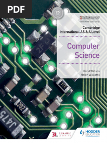 9618 Cambridge International As and A Level Computer Science