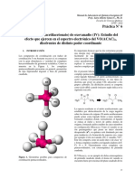 Síntesis y caracterización del complejo VO(acac)2 mediante espectroscopía UV-Vis y FTIR