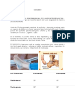 CASO CLINICO Esguince de Cuello de Pie