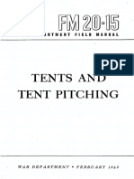 FM 20-15 Basic Field Manual Tents and Tent Pitching