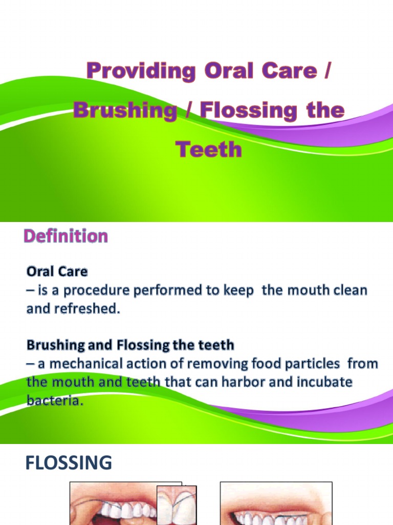 Oral Care | PDF | Toothbrush | Oral Hygiene