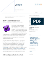 Using OmniFocus 