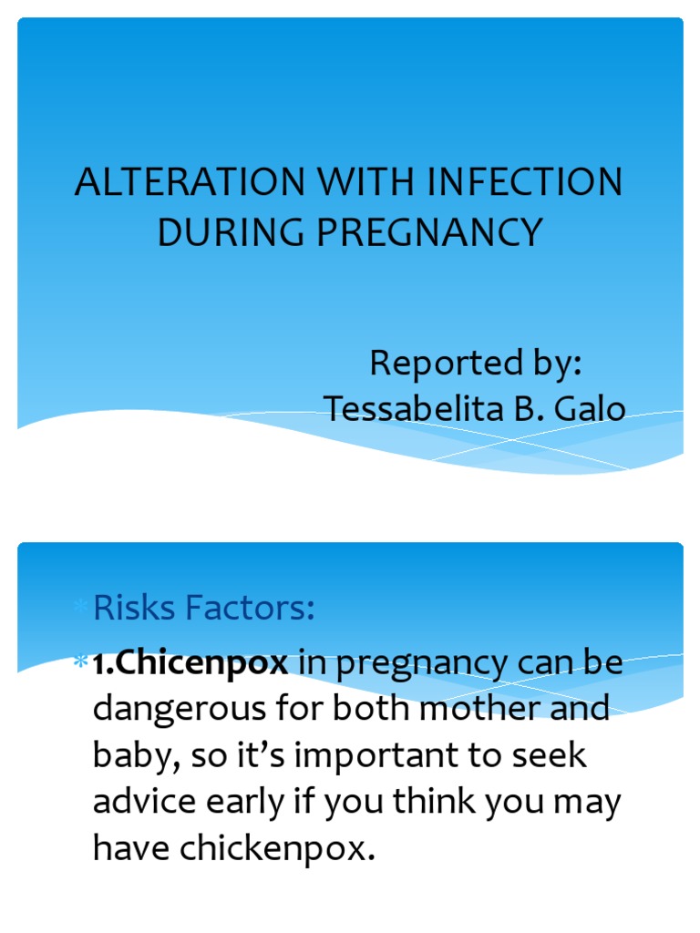 Alteration With Infection During Pregnancy PDF Sexually Transmitted