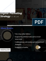 For Koovs: Digital Marketing Strategy