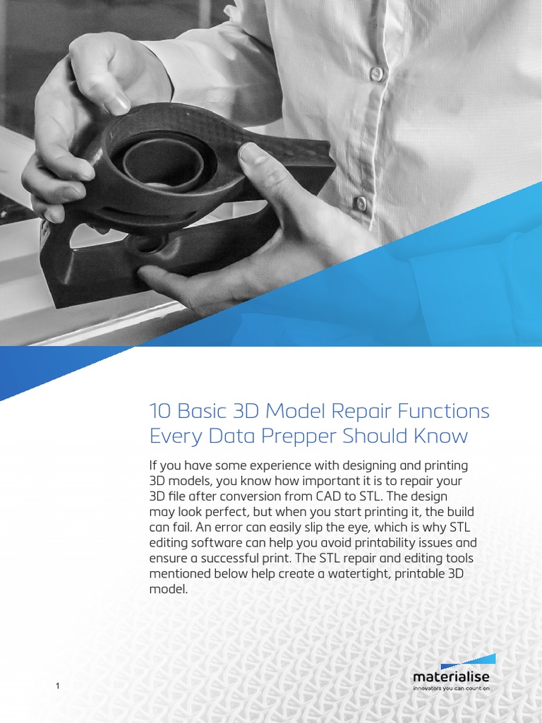 10 Basic 3D Model Repair Functions Every Data Prepper Should Know | PDF ...