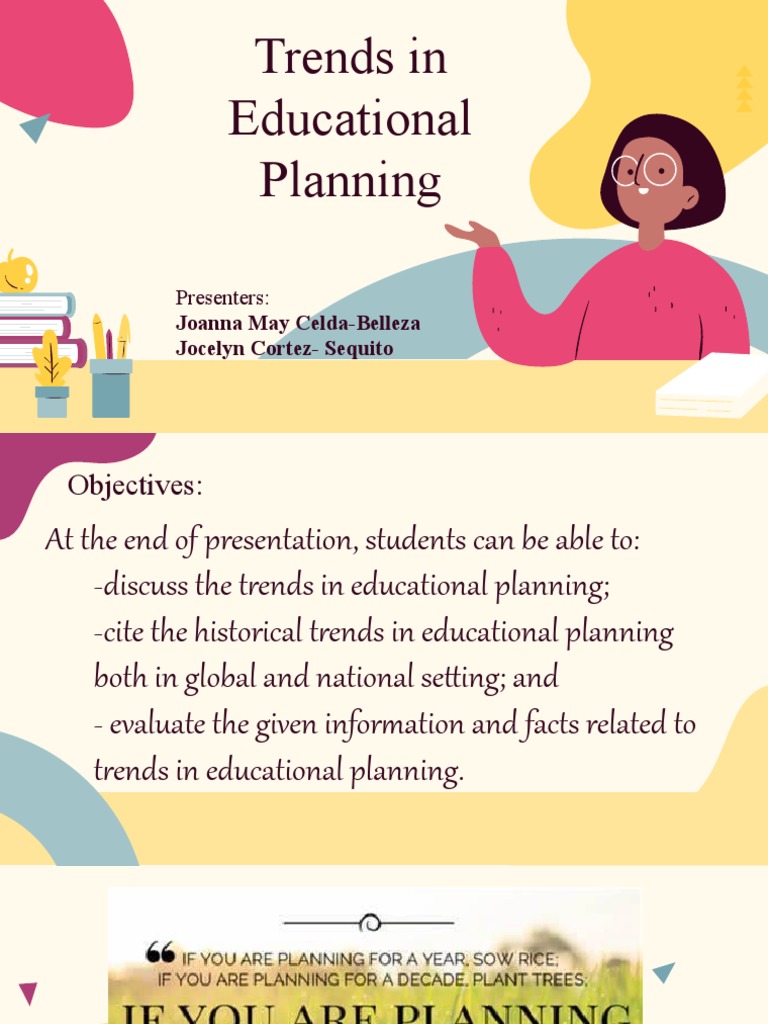 Trends in Educational Planning: Presenters | PDF | Schools | Preschool