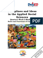 Disciplines and Ideas in The Applied Social Sciences: Quarter1-Week 2-Module 4