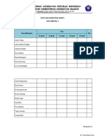 Daftar Hadir PKK KMB 2