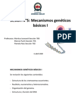 Clase 5. Mecanismos Genéticos Básicos I-T Med