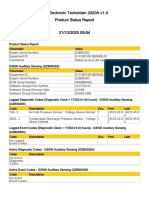 Cat Electronic Technician 2020A v1.0 Product Status Report