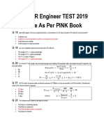 QESCO JR Engineer TEST 2019 Subjective As Per PINK Book