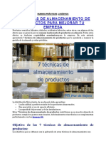 7 Técnicas de Almacenamiento de Productos para Mejorar Tu Empresa