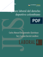 Diazgranados, Tary Regimen Laboral Del Derecho Deportivo Colombiano