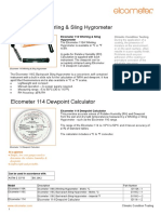 Data Sheet: Elcometer 116 Whirling & Sling Hygrometer