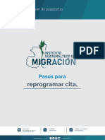 Pasos para Reprogramar Cita