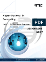 Professional Practices in Computing Training Project