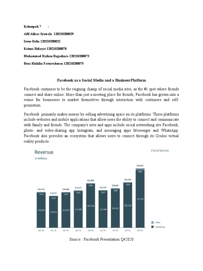 Facebook as a Business Platform | PDF | Facebook | Advertising