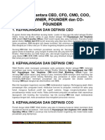 Perbedaan Antara CEO