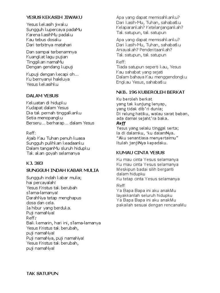 Pujian Ibadah Remaja Pdf