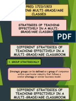 Pred 1723 & 1923 Strategies of Teaching