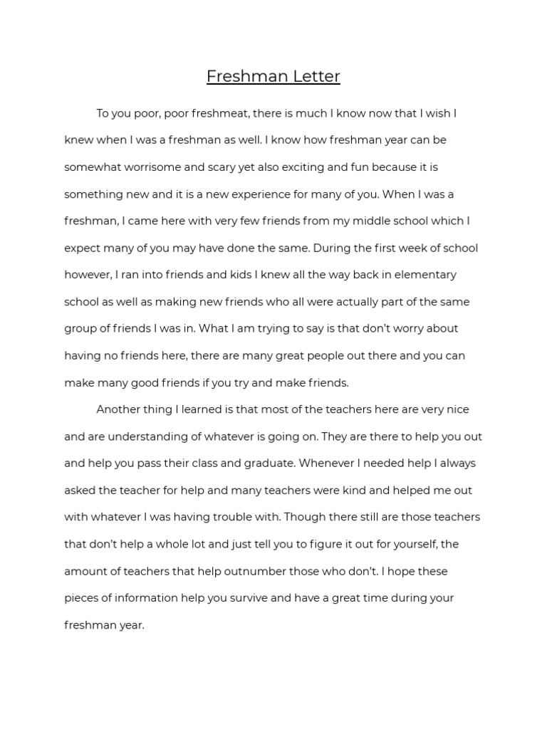 Freshman Year Survival Tips | PDF | Self-Improvement