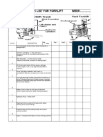 Checklist for Forklift Safety Inspection