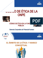 Codigo de Etica - Onpe Diapositivas 2020