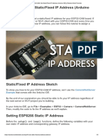 How to Assign a Static IP Address in Arduino IDE