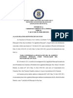 Informe Positivo de La Comisión de Gobierno - Nombramiento de Alberto Escudero