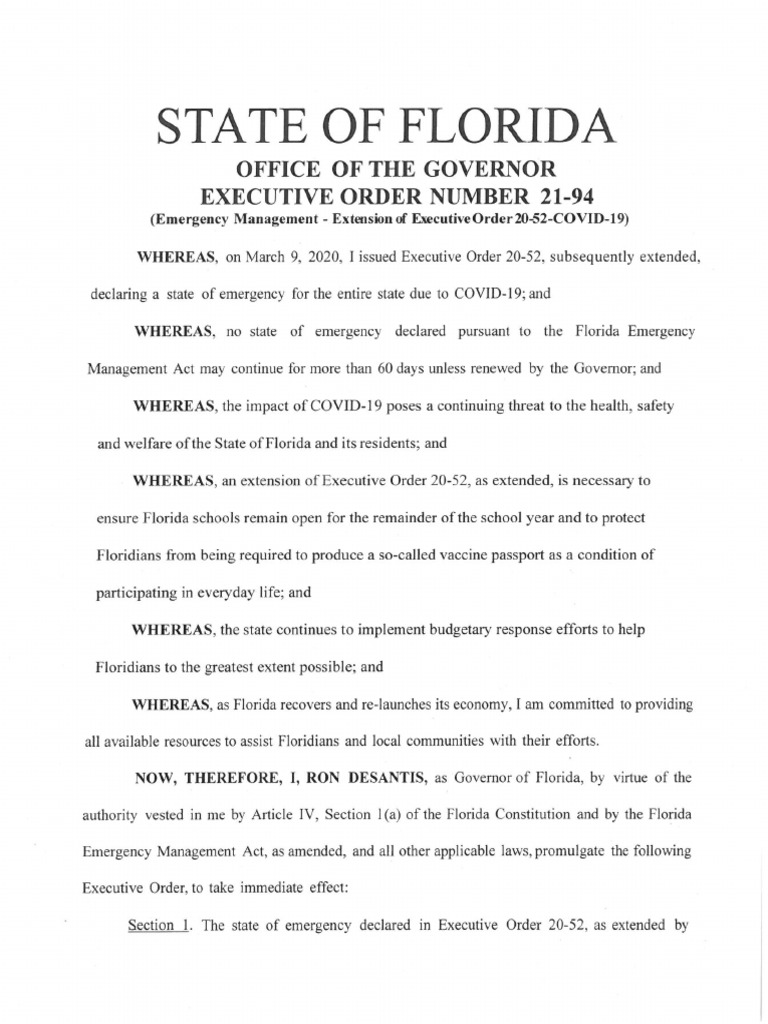 State of Emergency Extended | PDF