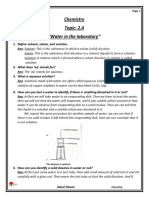 Chemistry Topic: 2.4 "Water in The Laboratory": The Diagram Is Optional