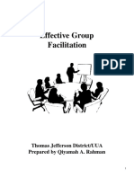 Effective Group Facilitation