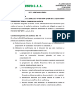 2. Declaracion Jurada de Compromiso Por Parte de La Entidad de Proporcionar Informacion y Documentacion