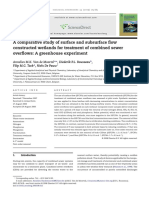 A Comparative Study of Surface and Subsurface Ow Constructed Wetlands For Treatment of Combined Sewer Over Ows: A Greenhouse Experiment