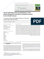 Factors Affecting Metal Concentrations in Reed Plants (Phragmites Australis) of Intertidal Marshes in The Scheldt Estuary