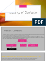 Relevancy of Confession