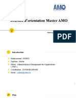 Présentation PPT Master AMO FSJEST