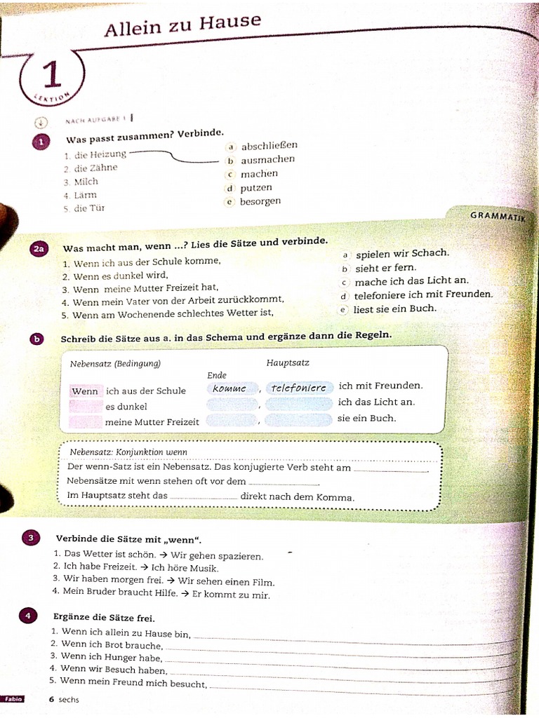 Beste Freunde Arbeitsbuch Lesson 1 | PDF