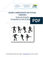 Bases Campeonato de Futsal Varones