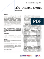 Convocatoria Capacitación Laboral Juvenil Guanajuato 2021 