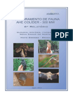 6ª Relatorio Monitoramento de Fauna Terrestre_UHE Colíder