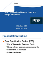 Flow Equalization Basins: Uses and Design Variations: Watercon 2012 March 19, 2012